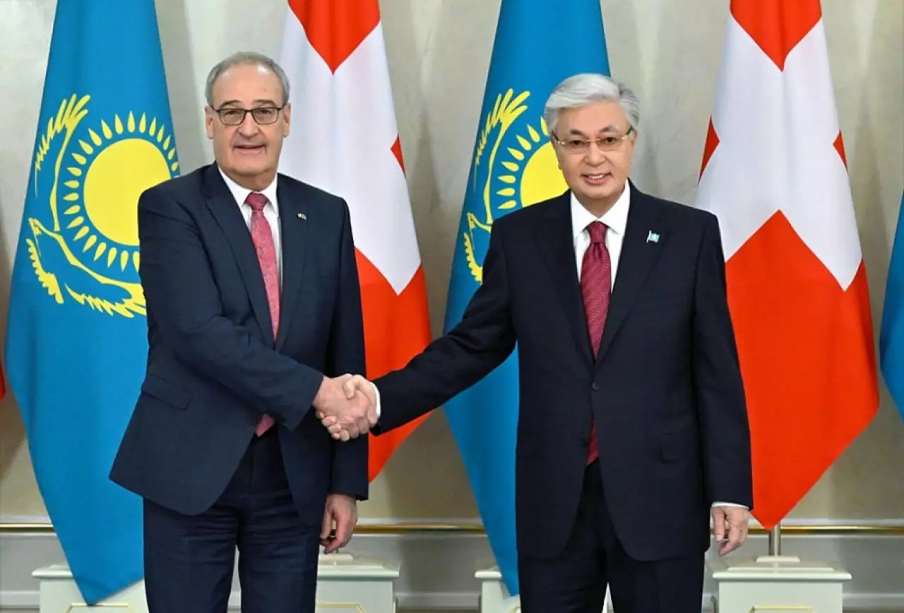 Глава государства провел переговоры с вице-президентом Швейцарии