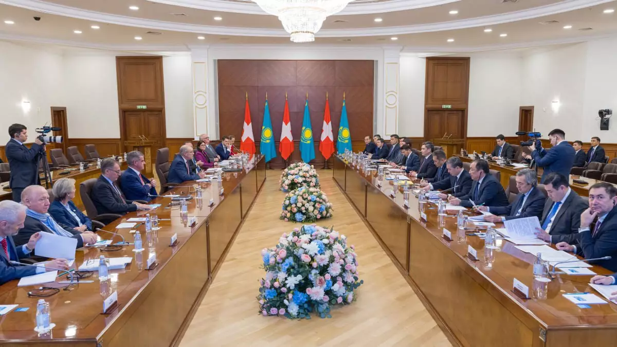 Қазақстан мен Швейцария 1,6 млрд долларға жобалар іске асырады