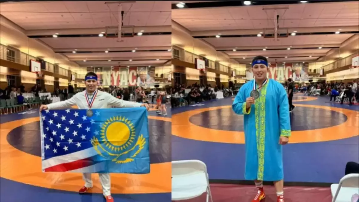 Нью-Йорктің төріндегі тартыс: Қазақ балуаны Нұржан Асан күміспен қуантты