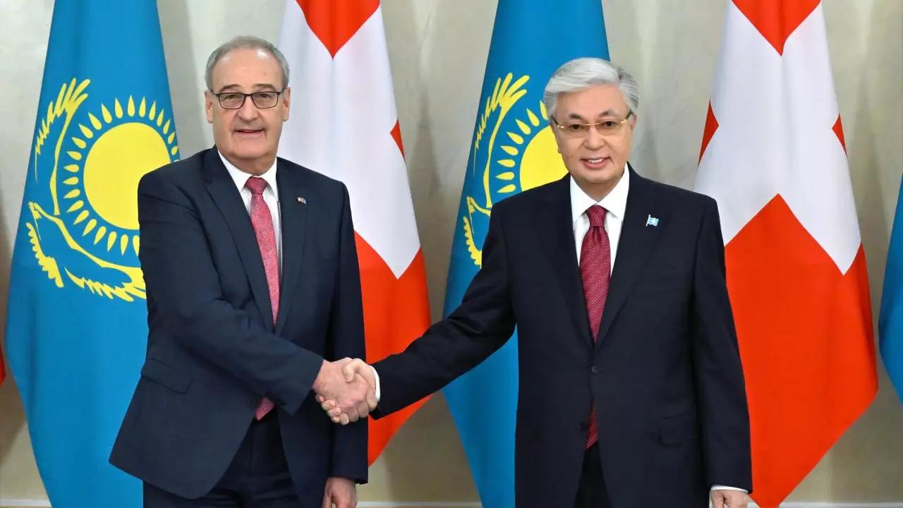 Тоқаев Швейцария вице-президенті Ги Пармеланмен келіссөз жүргізді