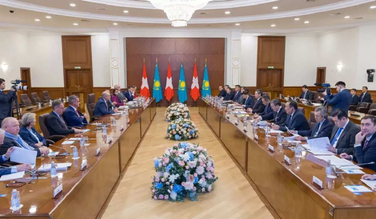 Қазақстан мен Швейцария арасындағы сауда көлемі 1,1 млрд долларға жетті
