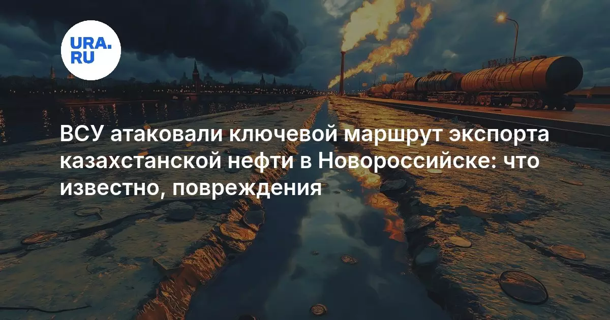 ВСУ атаковали ключевой маршрут для экспорта казахстанской нефти в Новороссийске.