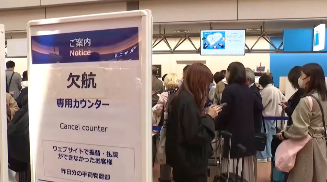 Жапонияда 65 әуе рейсі тоқтатылды