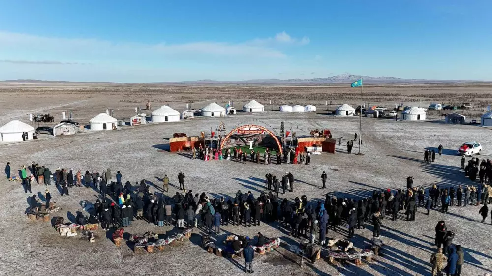 В области Абай состоялся республиканский турнир беркутчи