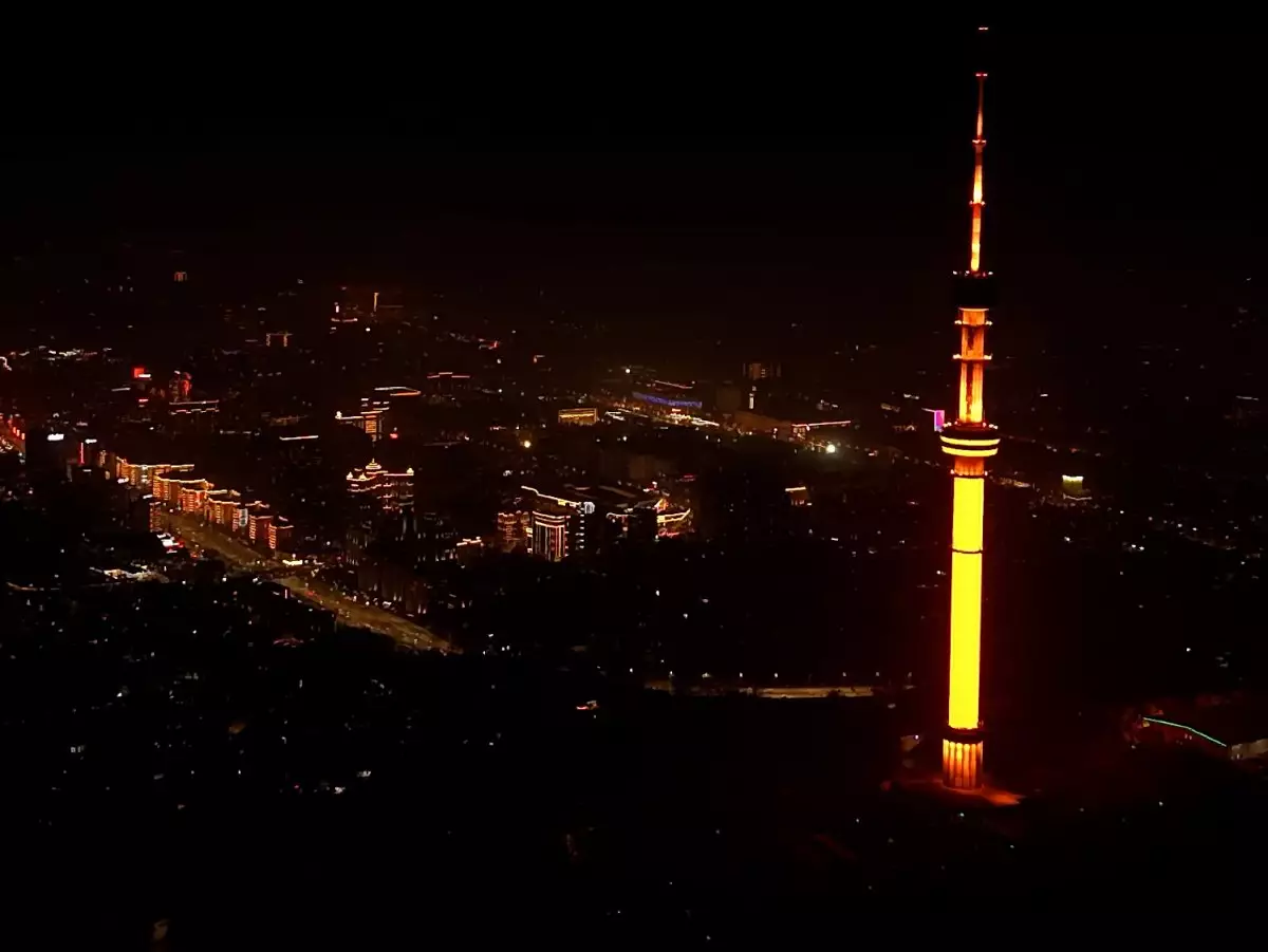 Алматы подсветил город в оранжевый цвет в рамках акции "16 дней против насилия"