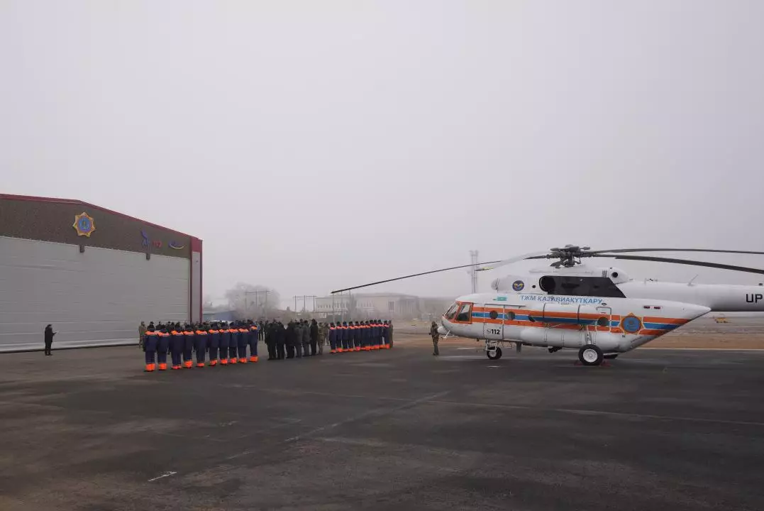 В Ұлытау открыли первый авиационный отряд МЧС Казахстана