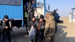 Қызылордада 34 жолаушысы бар автобус жолда қалып қойды