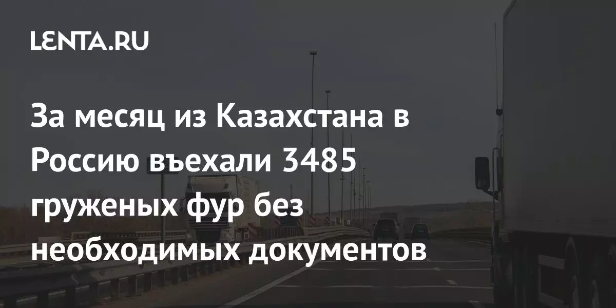 За месяц из Казахстана в Россию въехали 3485 груженых фур без необходимых документов.