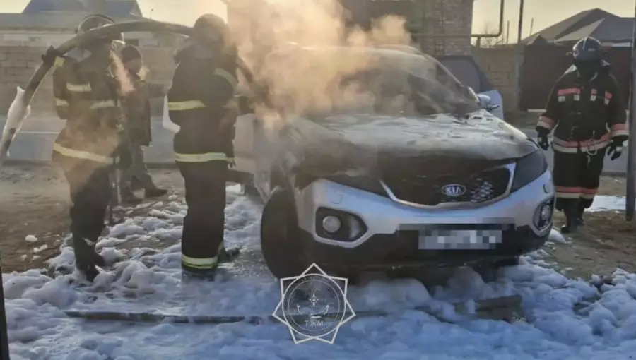 Маңғыстау облысында көлік өртенді: оқиғаның мән-жайы айтылды