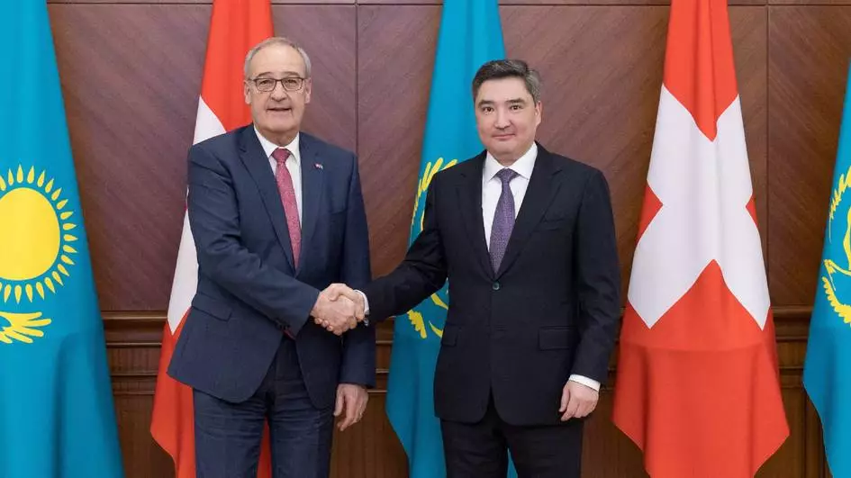 Казахстан и Швейцария обсудили торговлю и инвестиции на фоне роста bilateral trade до $1,1 млрд.