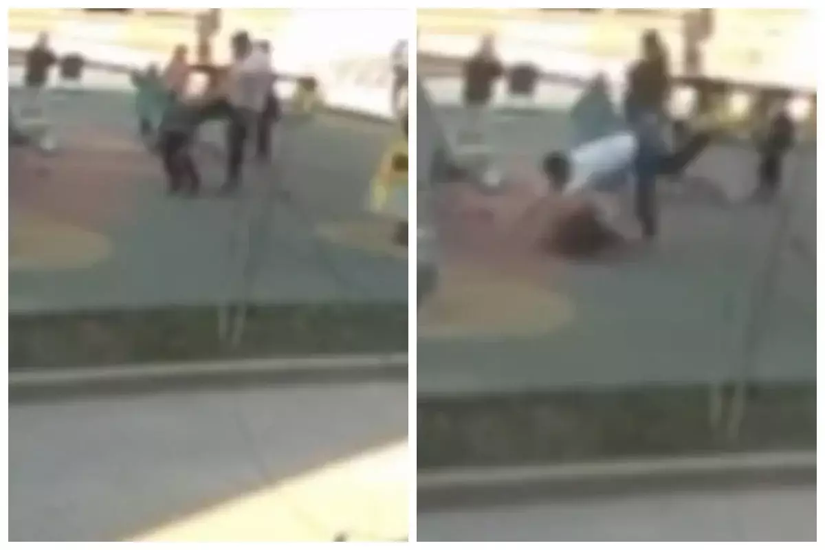 «Тұра алмай, жатып қалған»: Алматыда ер адам кішкентай баланы аямай теуіп жіберді (ВИДЕО)