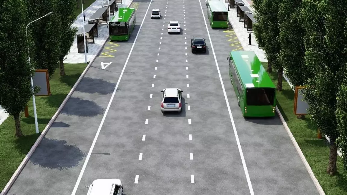 Алматыда Желтоқсан көшесінде BRT желісі іске қосылады