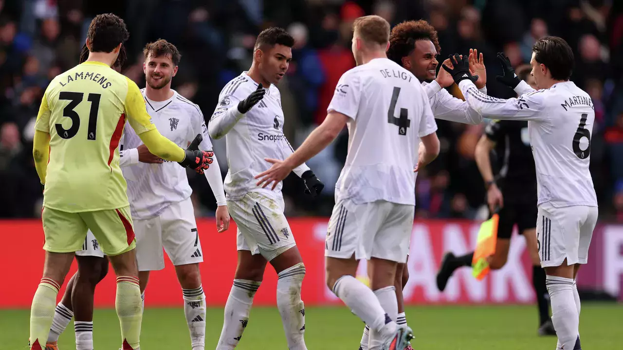 «Манчестер Юнайтед» в гостях вырвал победу у «Кристал Пэлас»