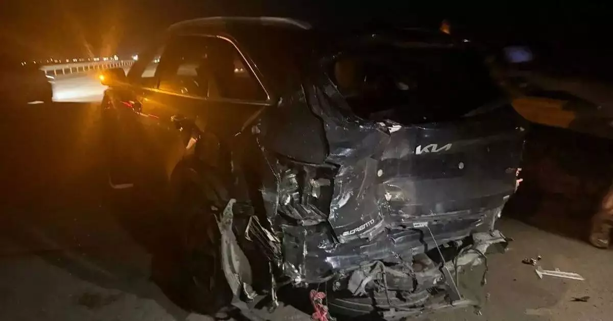  Астанада төрт көлік соқтығысып, үш адам зардап шекті 