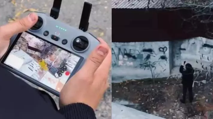 Полицейлер дрон арқылы есірткі жасырған жігітті ұстады