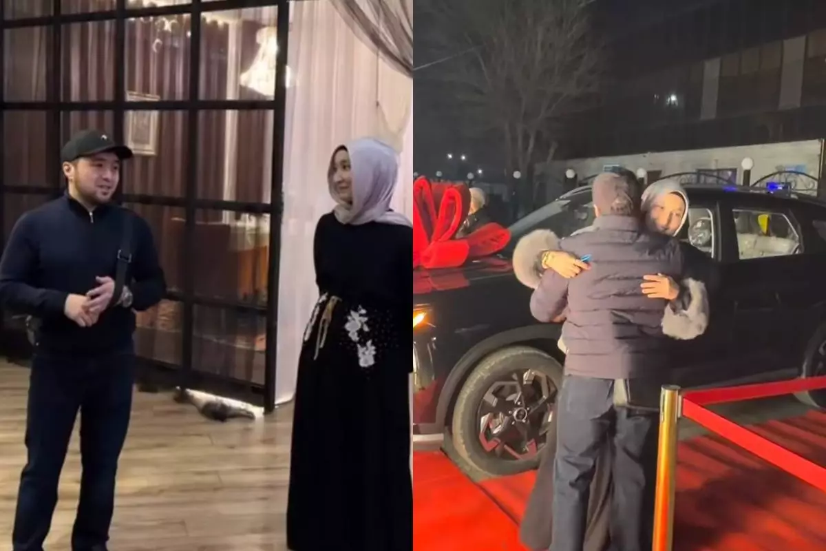 Елдос Сметов әйелінің туған күніне су жаңа темір тұлпар сыйлады