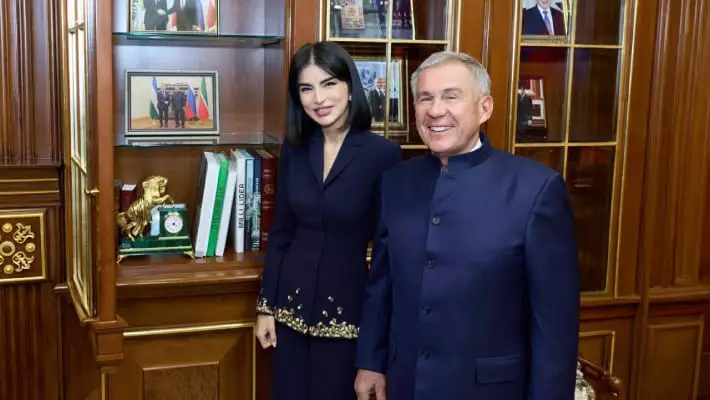 Саида Мирзиёева встретилась с главой Татарстана Рустамом Миннихановым