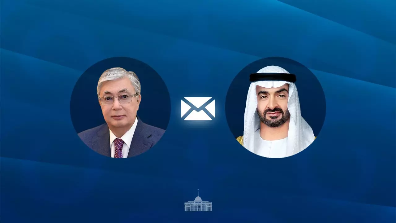 Мемлекет басшысы БАӘ президентіне құттықтау жеделхатын жолдады