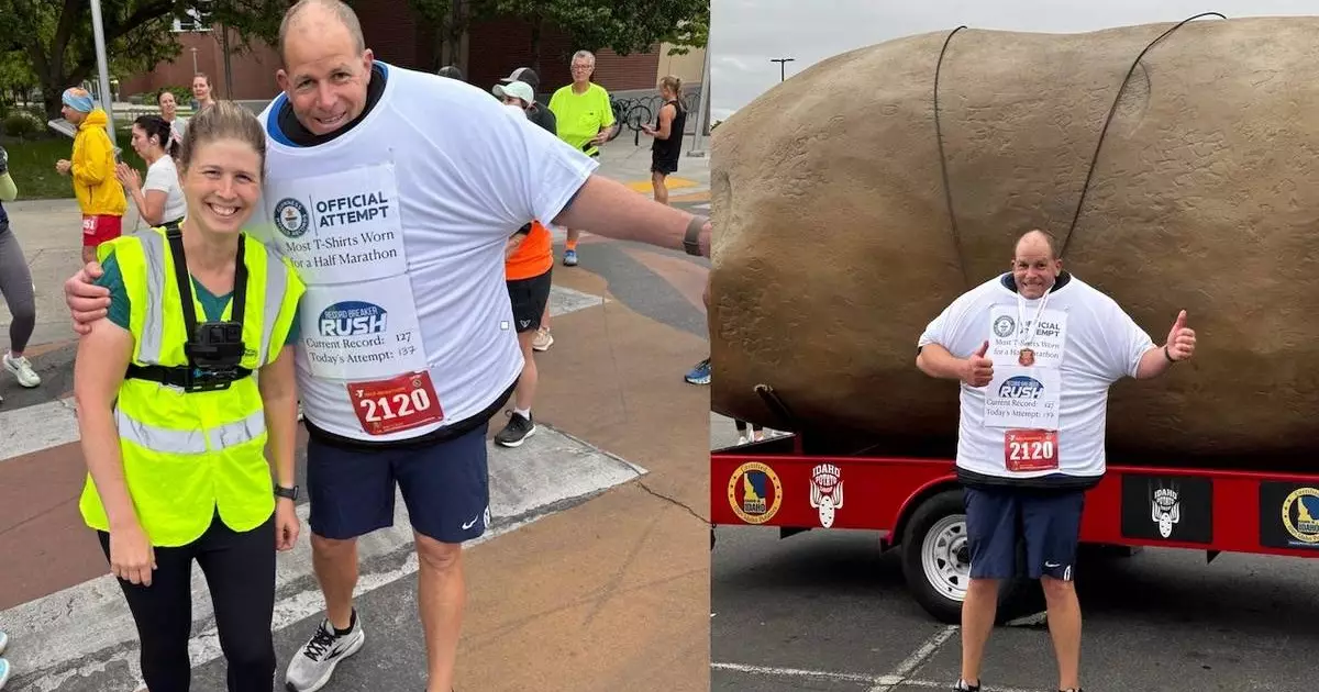  137 футболка киіп марафон жүгірген адам Гиннес рекордын жаңартты 