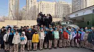 Алматыдағы Ұлттық ұлан әскери бөлімінде «Әскер балалар көзімен» атты ашық есік күні өтті