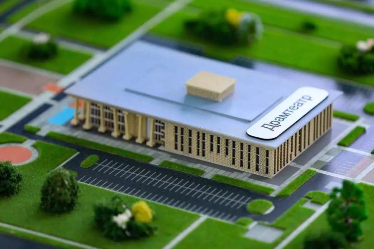 В Актобе идет строительство нового драматического театра