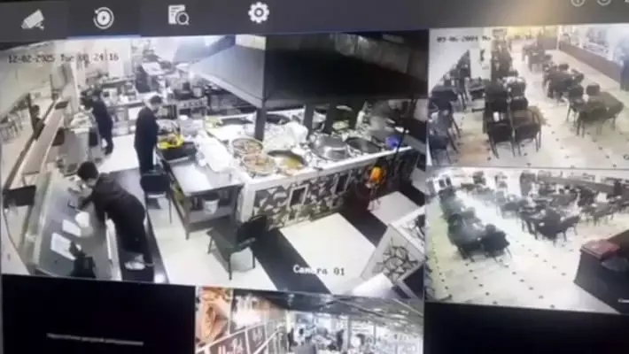 Видео взрыва в кафе на рынке в Гулистане появилось в сети