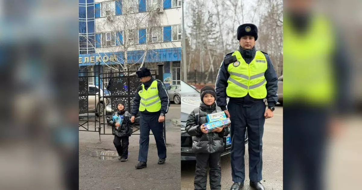  Петропавлда полицейге құрмет көрсеткен оқушы көптің ықыласына бөленді 