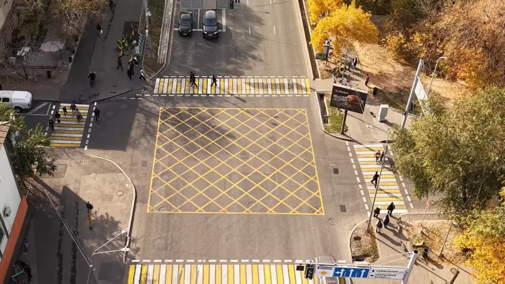 “Вафельная“ разметка может появиться во всех городах Казахстана - МВД