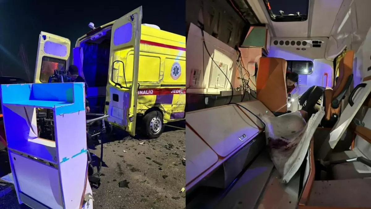 Алматыда жедел жәрдем көлігі апатқа ұшырап, 23 жастағы фельдшер қаза тапты