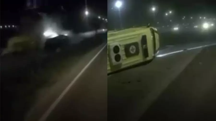 Түн ішінде жедел жәрдем көлігі мен жеңіл көлік соқтығысқан: Алматыда 23 жастағы фельдшер көз жұмды