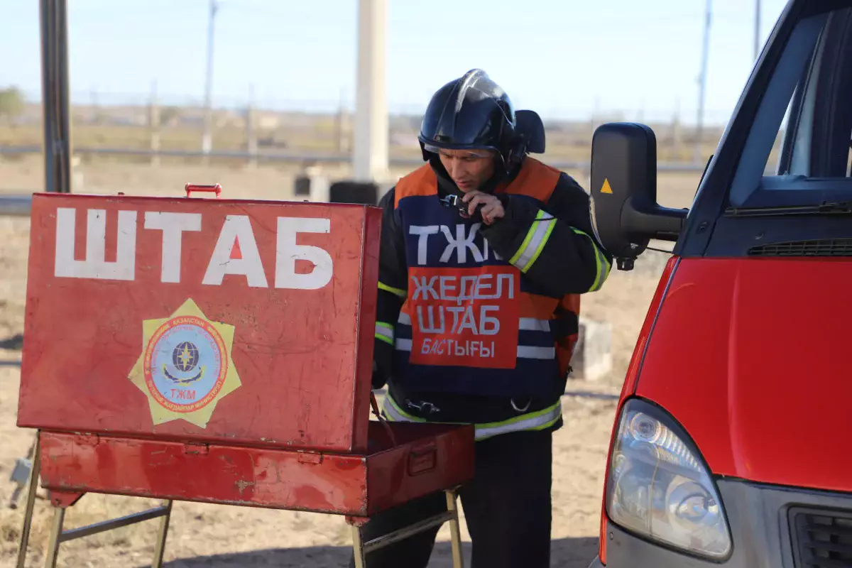 Крупный пожар произошел в Астане