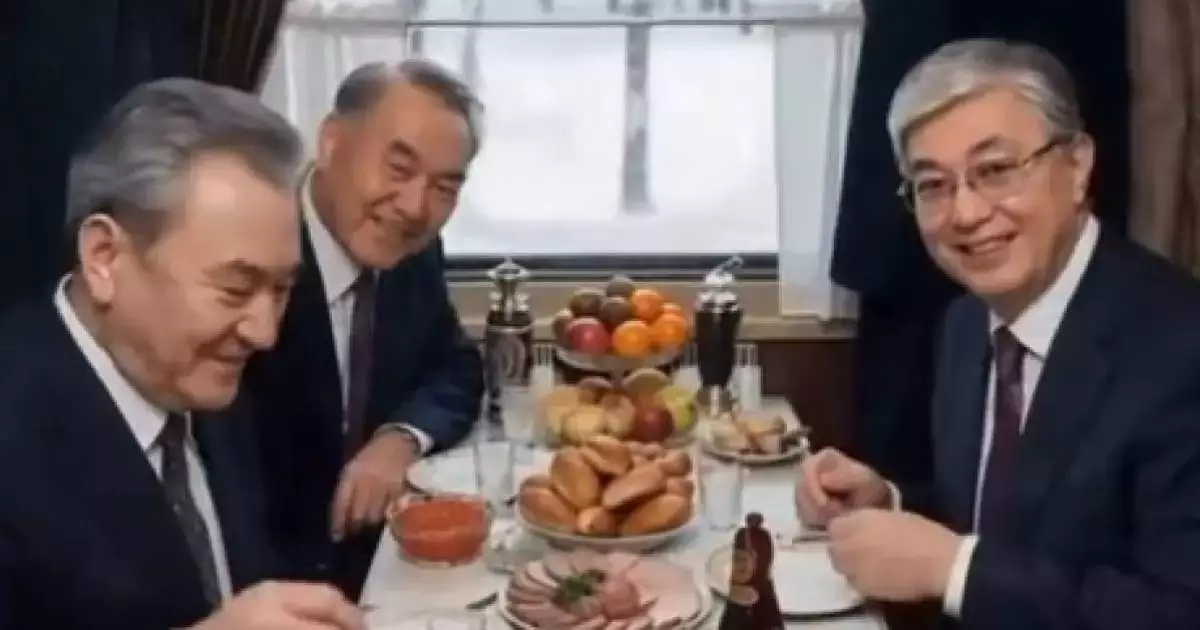  Қонаев, Назарбаев пен Тоқаевтың бірге отырған видеосы желіде тарап кетті (ВИДЕО) 