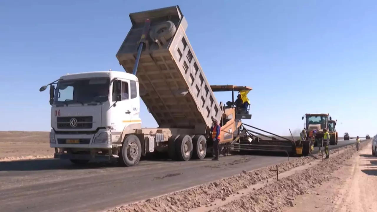 Жол құрылысында «жылы асфальт» технологиясы қолданылады