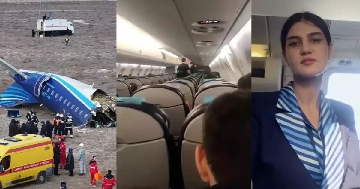  `Сөйлеп тұрған – бортсерік Хёкума Әлиева`: Желіде Ақтаудағы әуе апатына дейін түсірілген видео тарады 