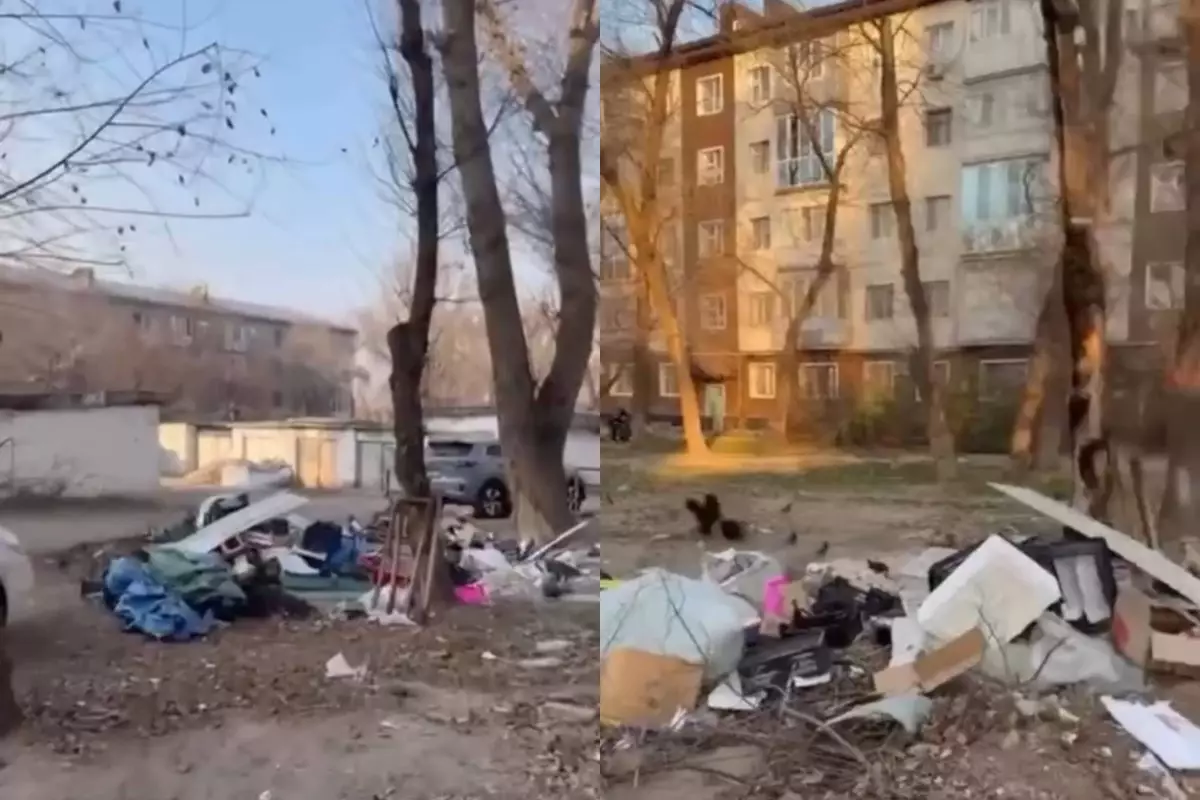 Тараздың қақ ортасы қоқысқа толды – әкімдік жылдар бойы көрмегендей отыр