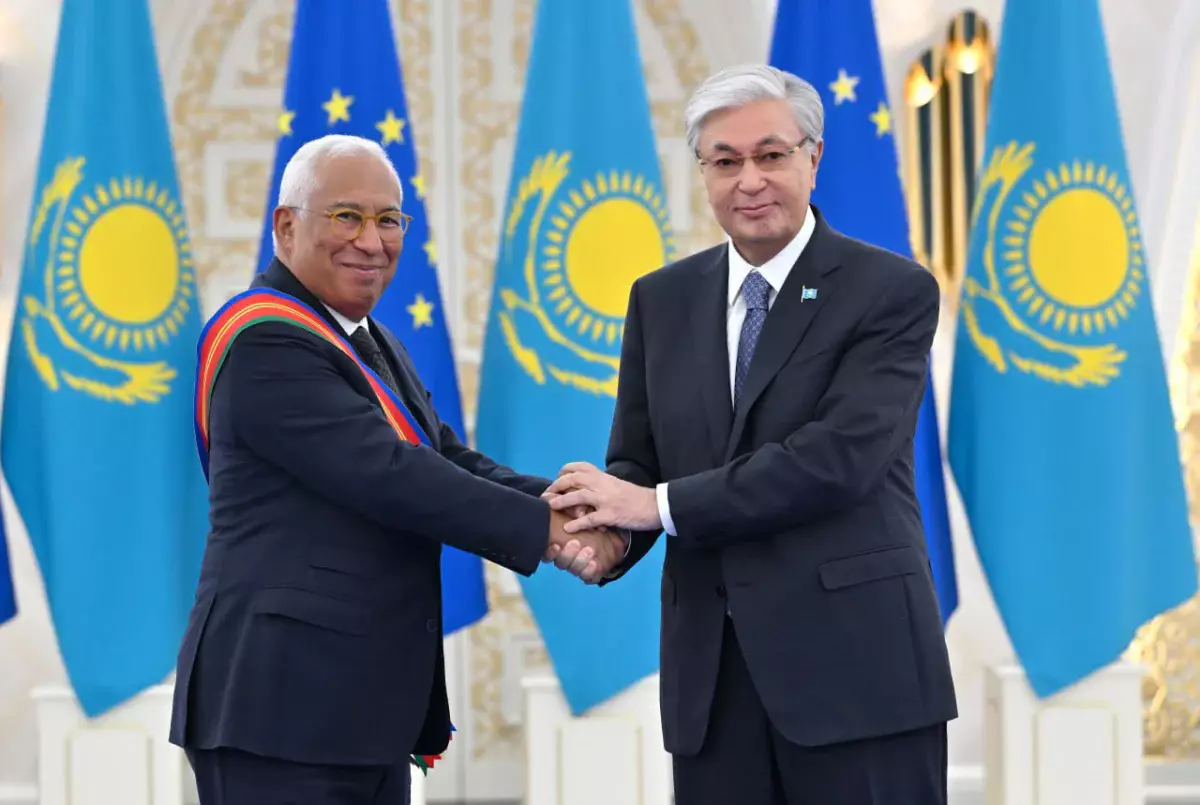 Прошли переговоры Токаева с главой Европейского совета