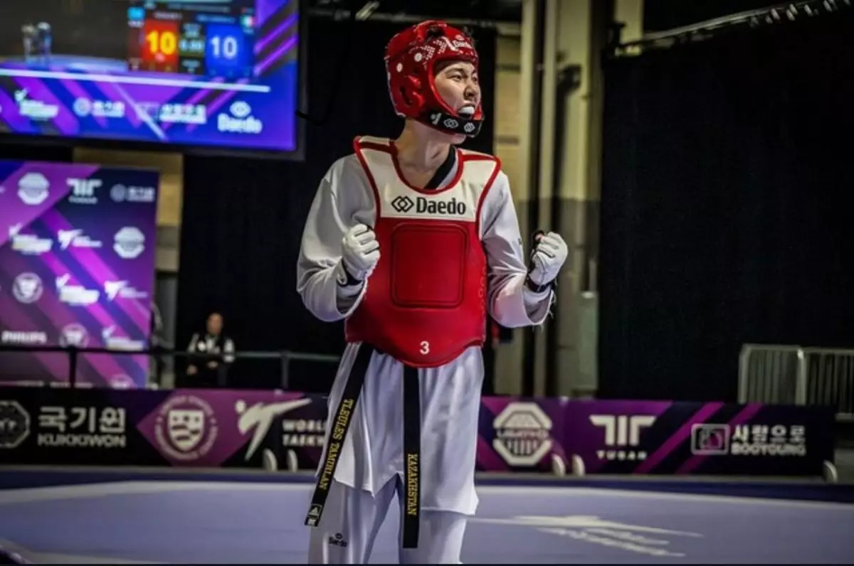 Таэквондист Тамирлан Тилеулес завоевал бронзу на ЧМ