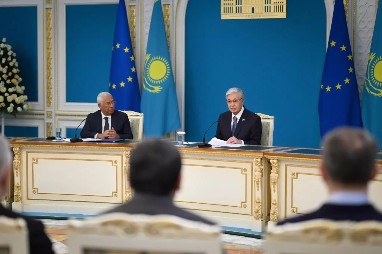 Қасым-Жомарт Тоқаев пен Антониу Кошта бірлескен мәлімдеме жасады 