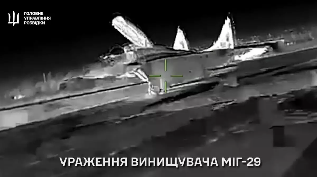 Украина заявила об уничтожении МиГ-29 на аэродроме в Крыму