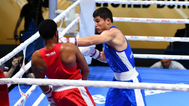 Со счётом 5:0 и нокдауном обернулся бой Узбекистана на ЧМ с участием Казахстана