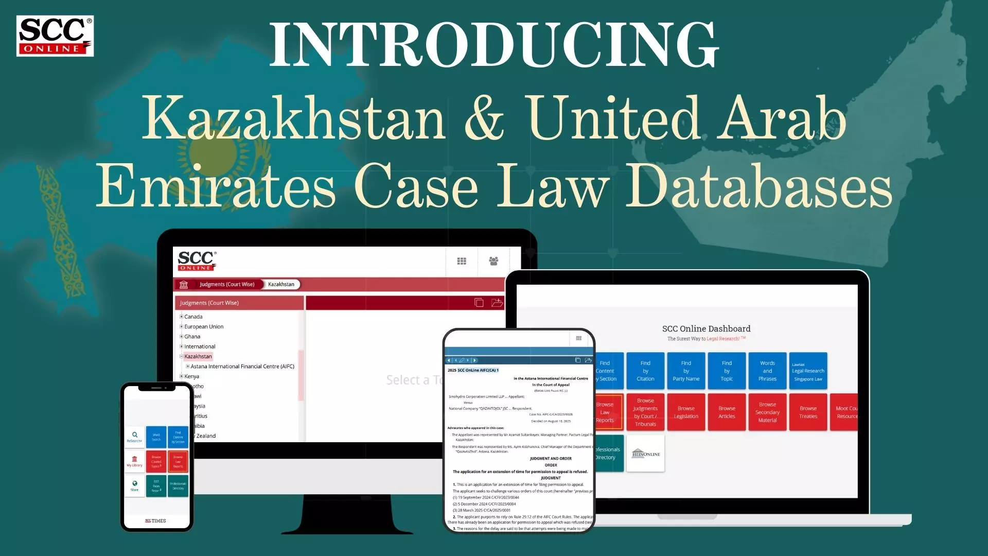 Казахстан и ОАЭ добавили свои судебные базы данных на платформу SCC Online.