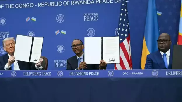 Руанда мен Конго басшылары Трамптың қатысуымен бейбіт келісімге қол қойды