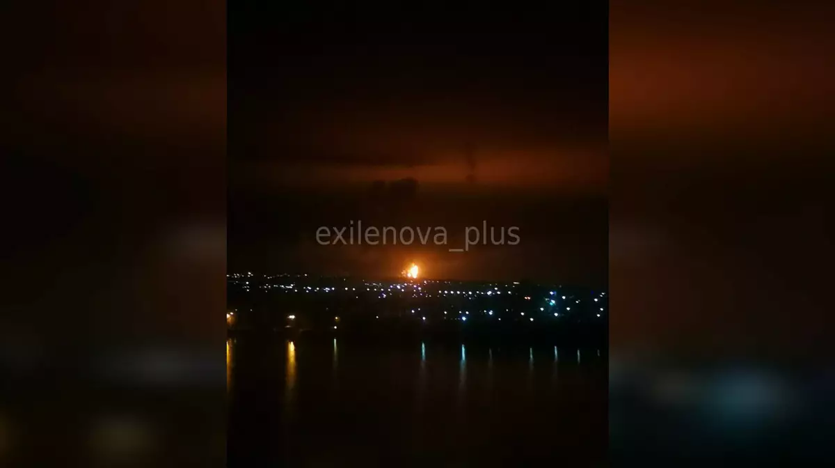 Сызранский НПЗ горит после атаки дронов