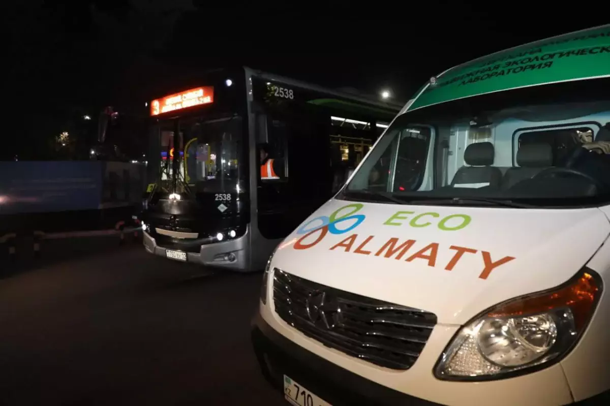 Алматыда автокөліктердің шығарындылар нормасына сәйкестігі тексерілді