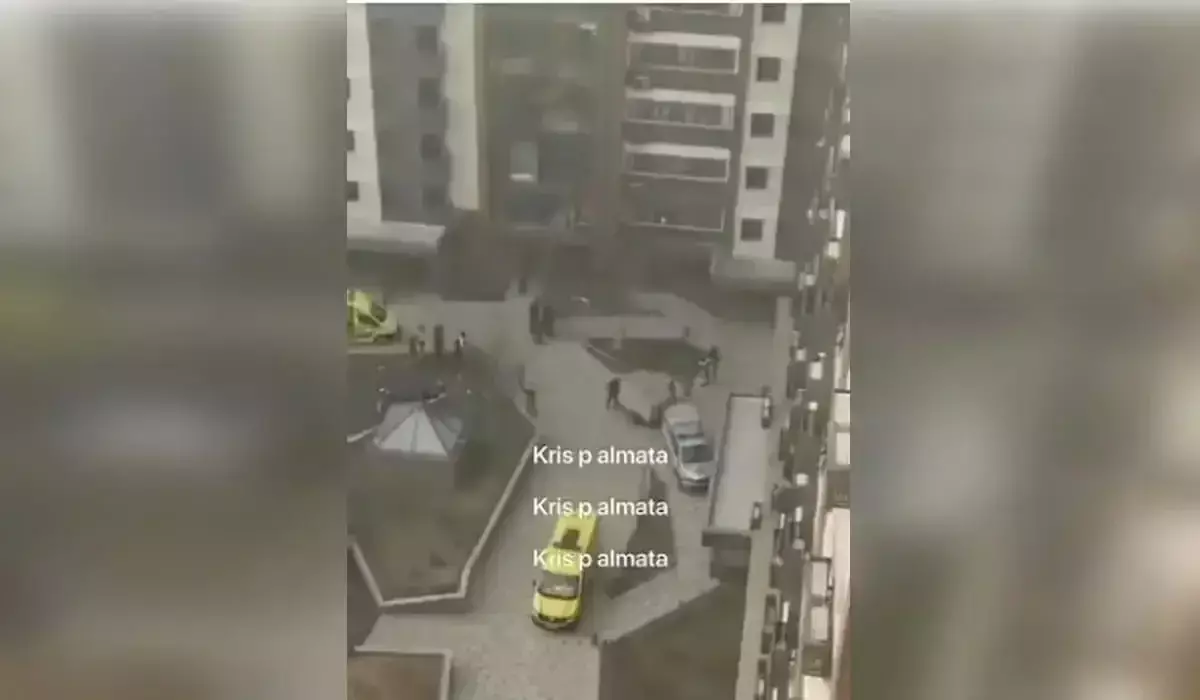 Алматыда 11-қабаттан құлаған адам тіл тартпай кетті (ВИДЕО)