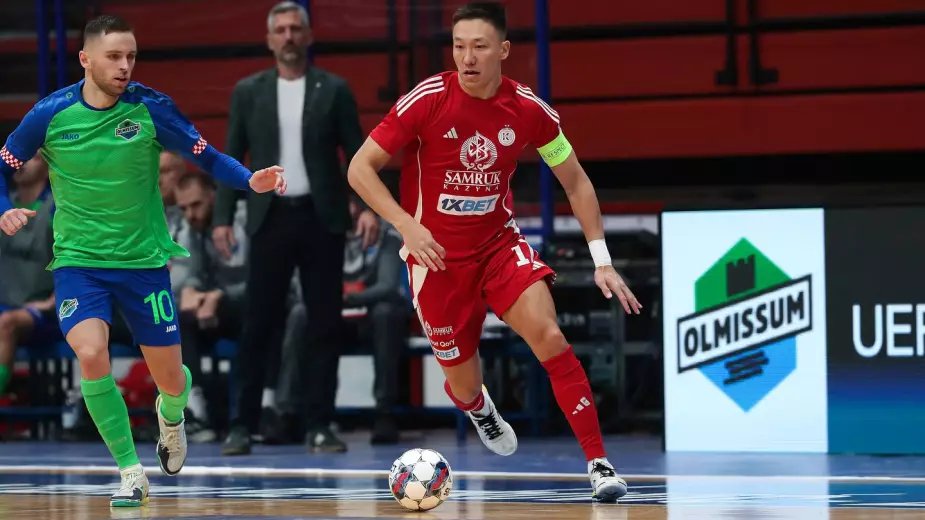 Прямая трансляция матча "Кайрата" в 1/8 финала Лиги чемпионов по футзалу