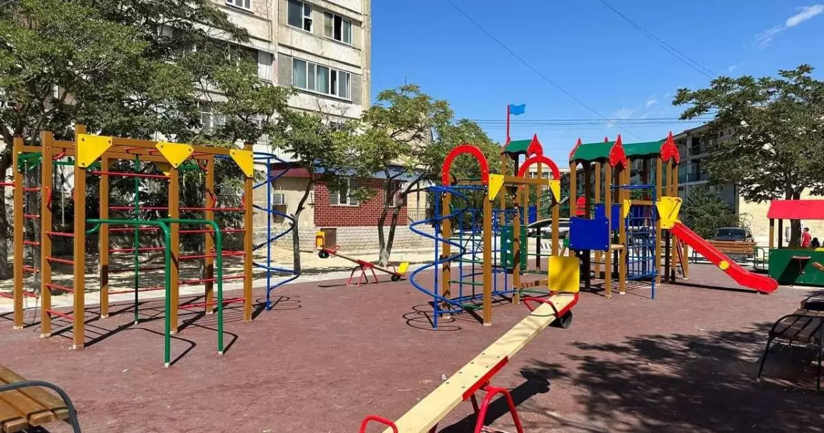  Ақтауда 80 жаңа ойын алаңы мен 50 спорт алаңы бой көтеріп жатыр 