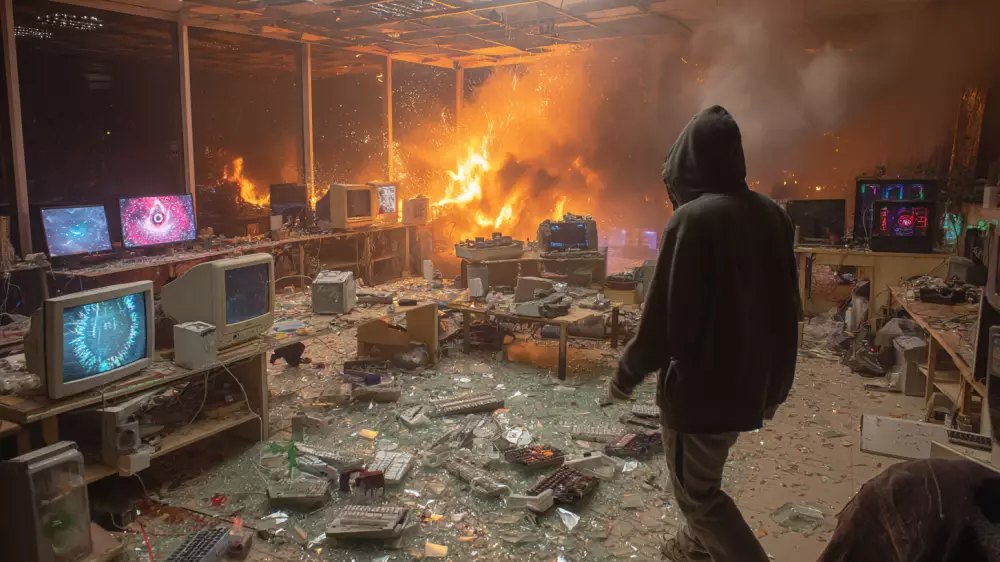 Жетісу облысында ер адам ойын-сауық орталығын қиратып, өрт қойған