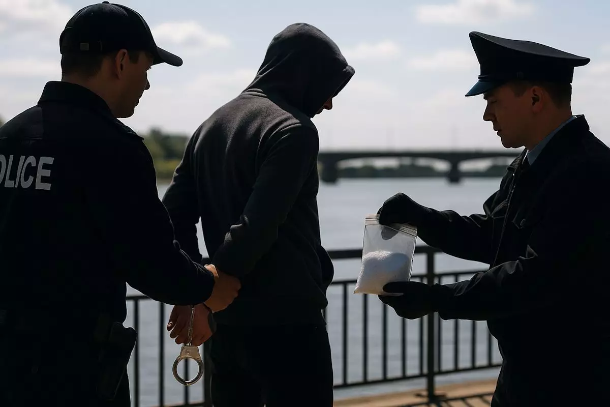 Мефедрон в особо крупном размере: в Жамбылской области задержали сотрудника полиции