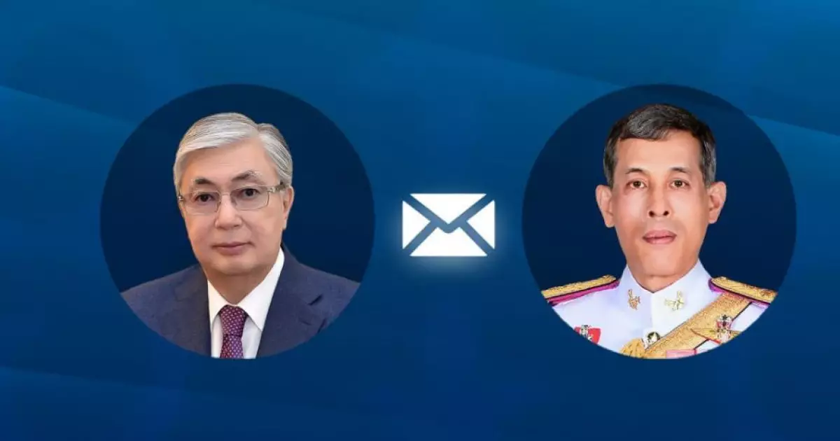   Мемлекет басшысы Қасым-Жомарт Тоқаев Маха Вачиралонгкорнды Таиланд Корольдігінің Ұлттық мерекесімен құттықтады   